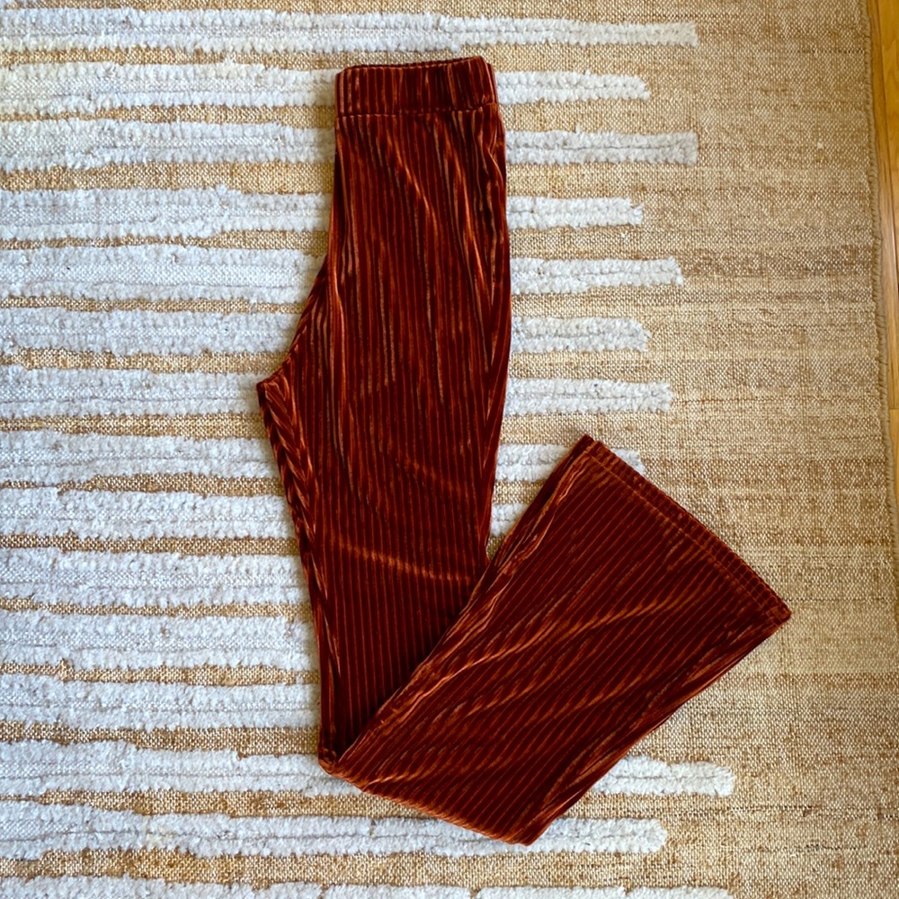 Shein Velvet Bell Bottoms